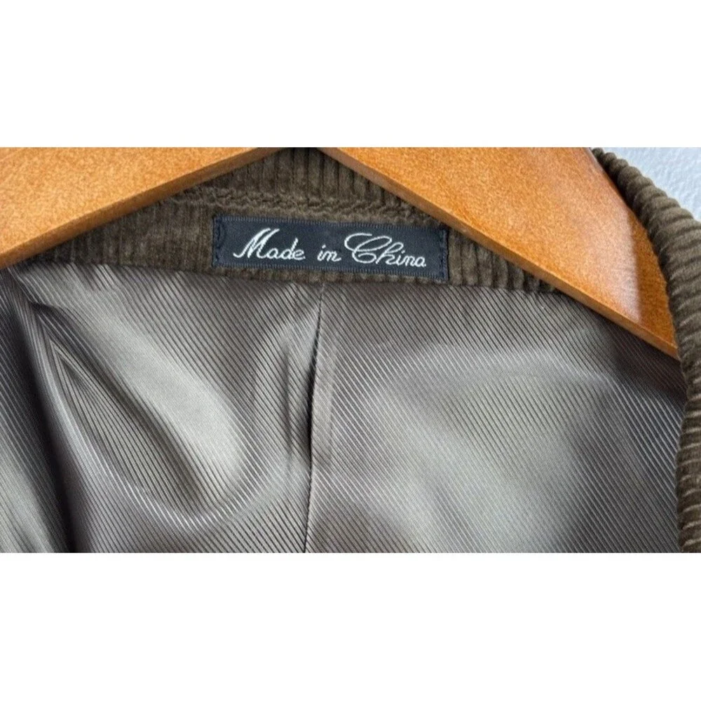 Calvin America Blazer Mens 48L Brown Corduroy Sport Coat Jacket NWT Vintage
